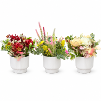 Ghiveci Aranjament Artificial Diverse Flori H 18 cm - 02