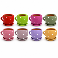 Cani Ghiveci Ceramica - 17/H15 Buc