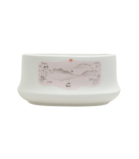Ghiveci vas ceramic mare chinezesc - model munti 