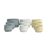 Ghiveci vas ceramic Romb cu picior S/3