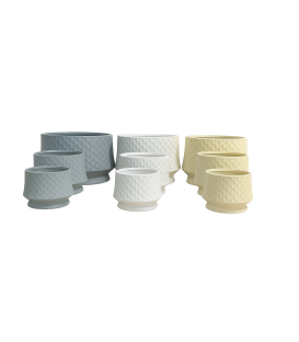 Ghiveci vas ceramic Romb cu picior S/3