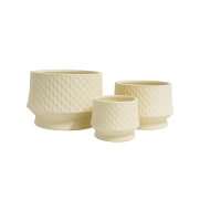 Ghiveci vas ceramic Romb cu picior S/3
