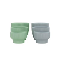 Ghiveci vas ceramic Striat cu picior S/3